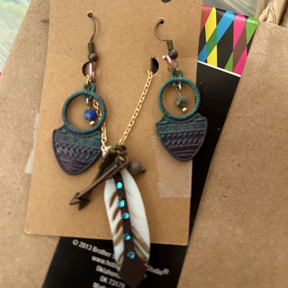 Indian style necklace and earrings